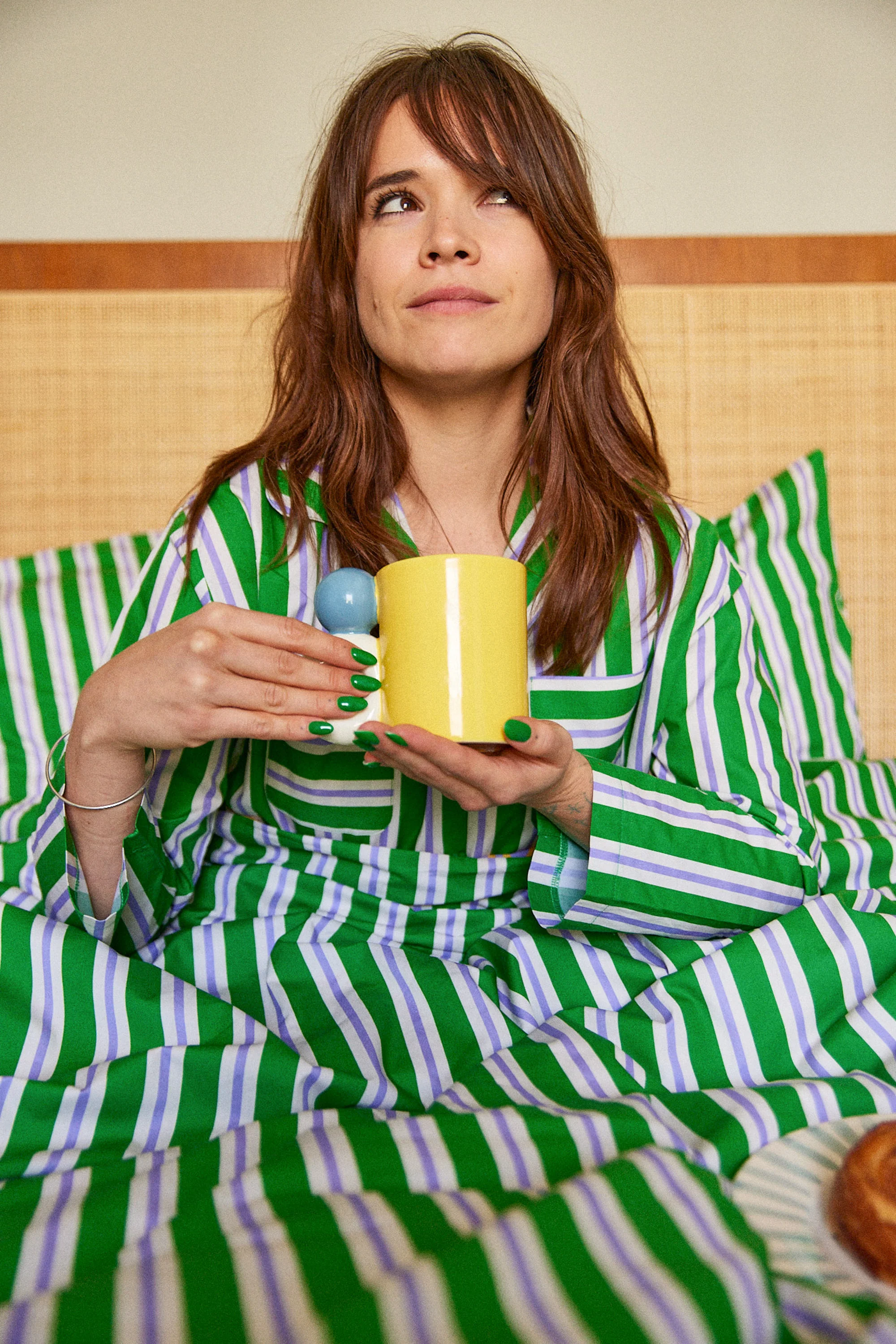 CHEMISE ROMEO GREEN & PURPLE - Image 3