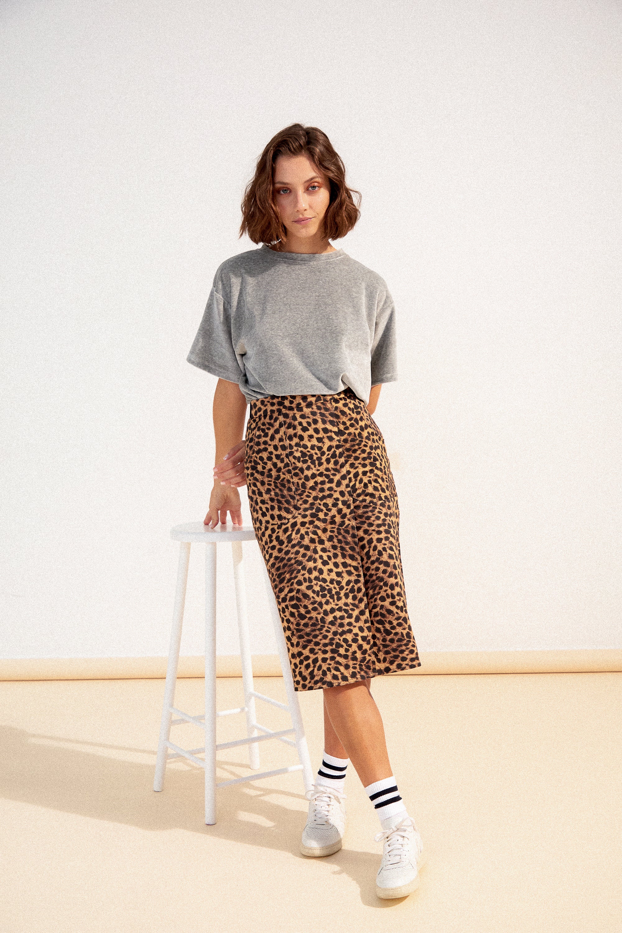 JUPE ANAELLE LEOPARD - Image 3
