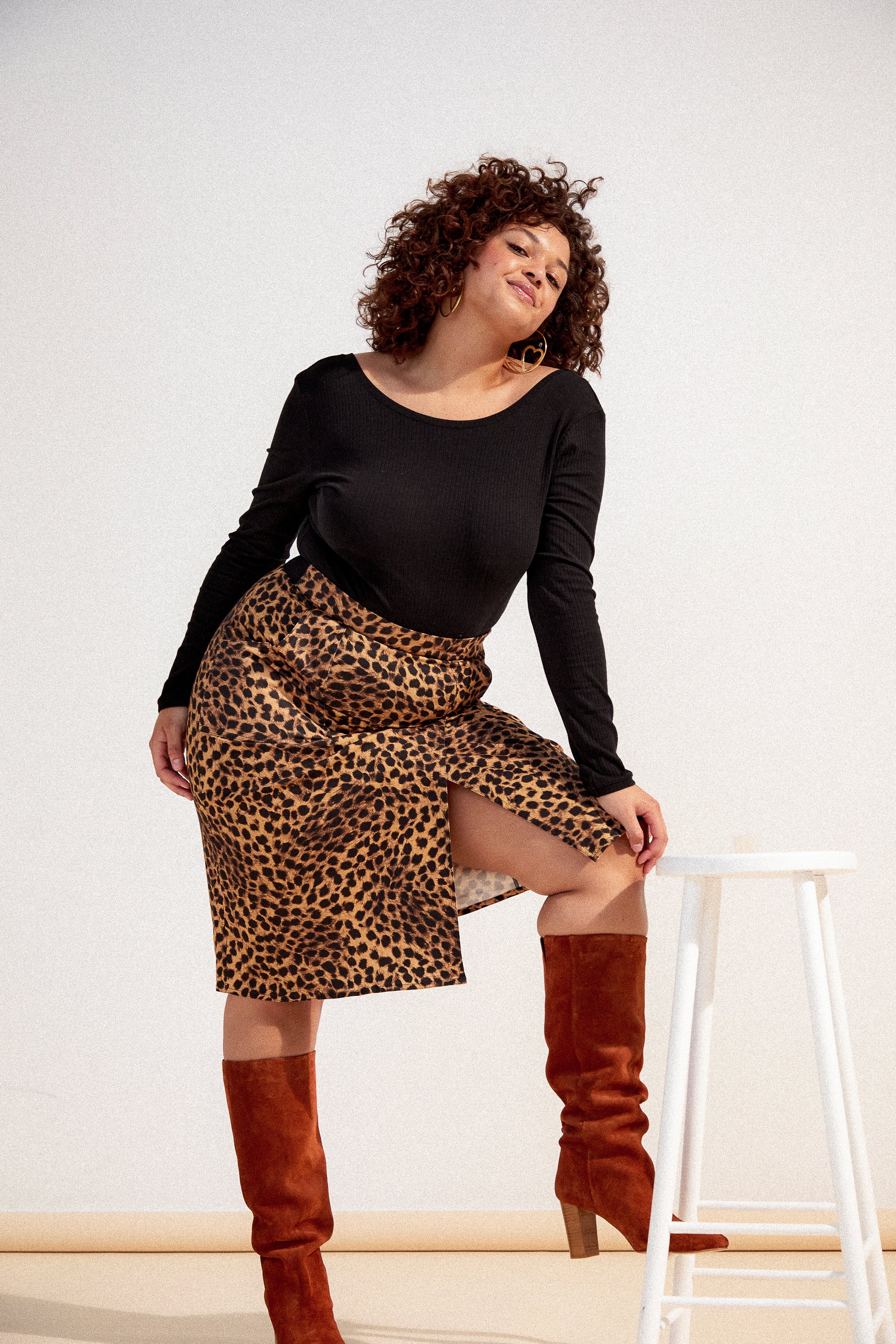 JUPE ANAELLE LEOPARD - Image 5