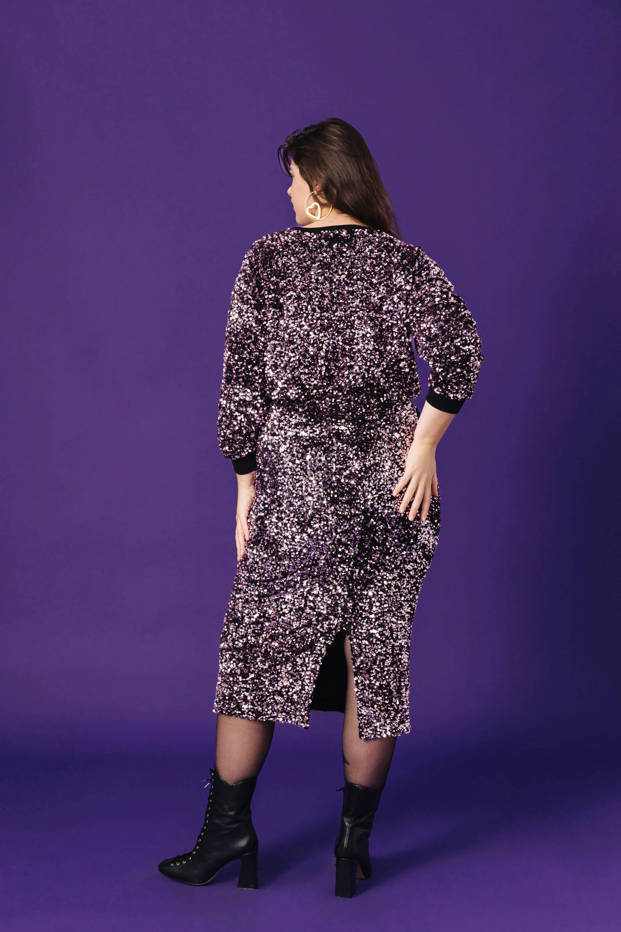 JUPE SARAH SEQUINS ROSE - Image 4