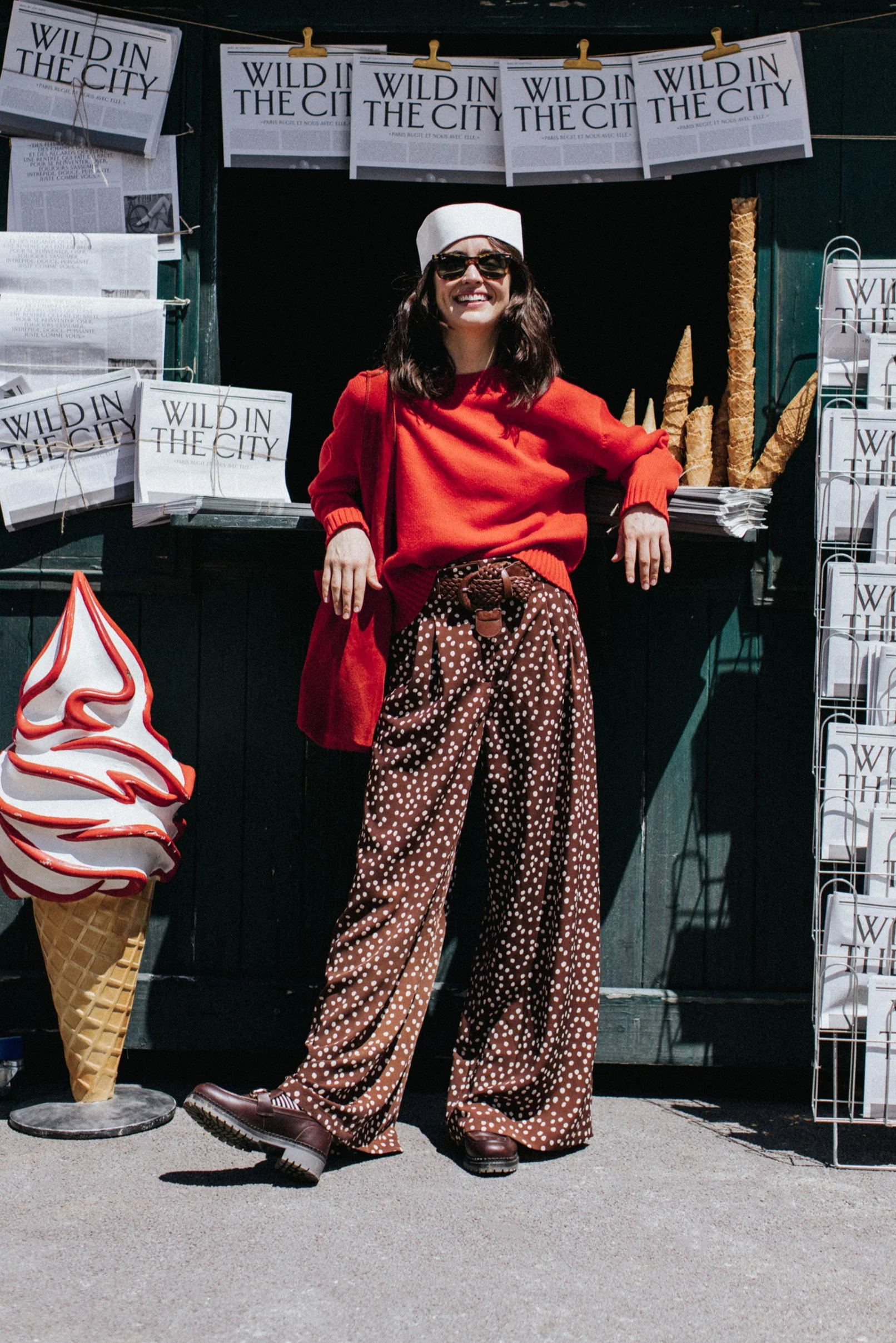 PANTALON HARYA POLKA CHOCOLAT - Image 3