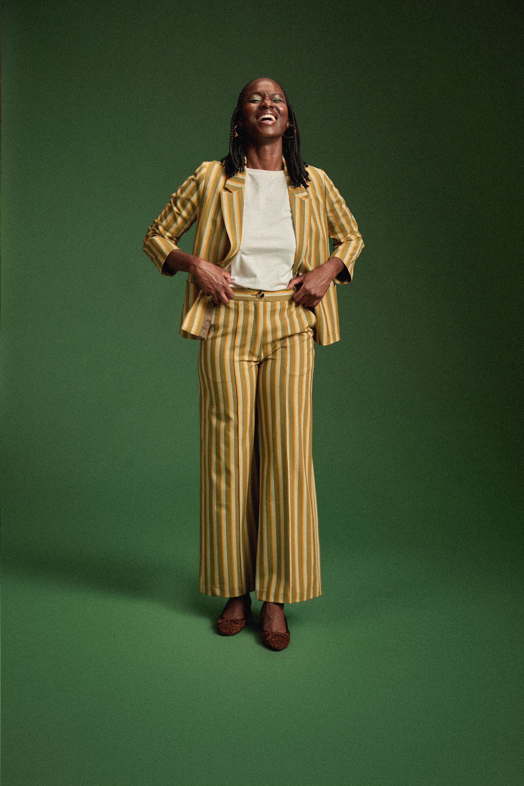 PANTALON KARL RAYURES VERTES - Image 5