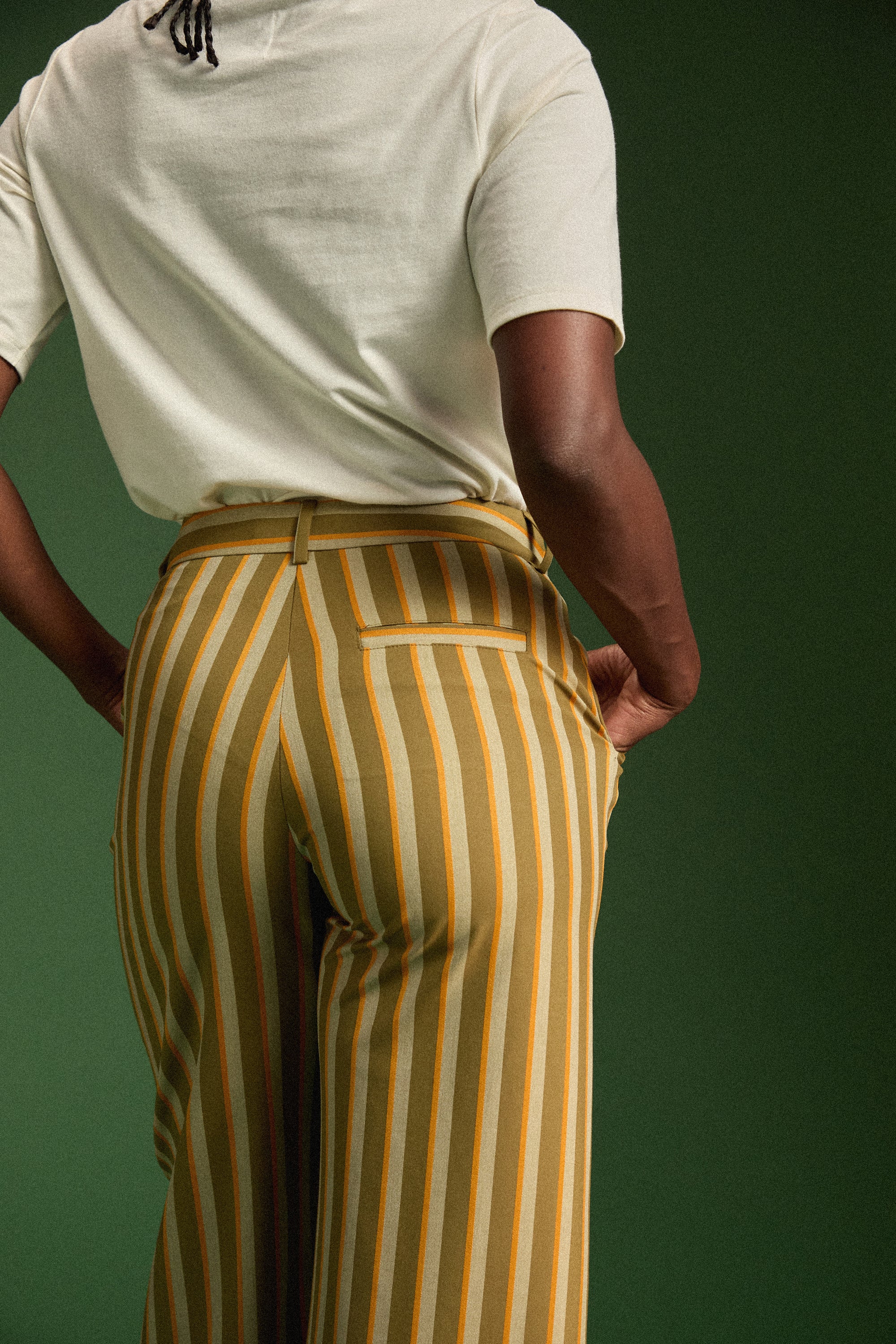 PANTALON KARL RAYURES VERTES - Image 6