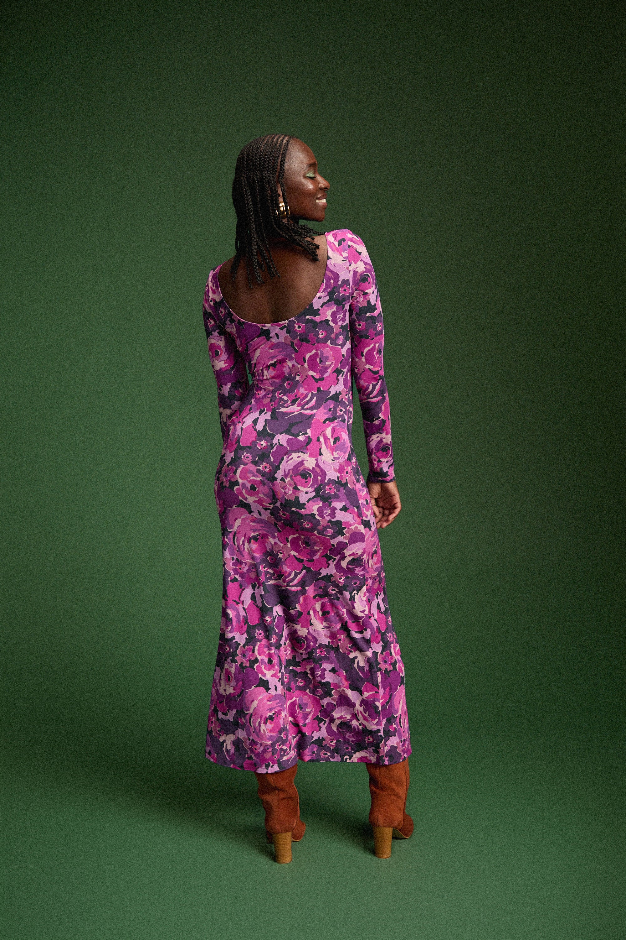 ROBE MADISON PURPLE FLOWERS - Image 3