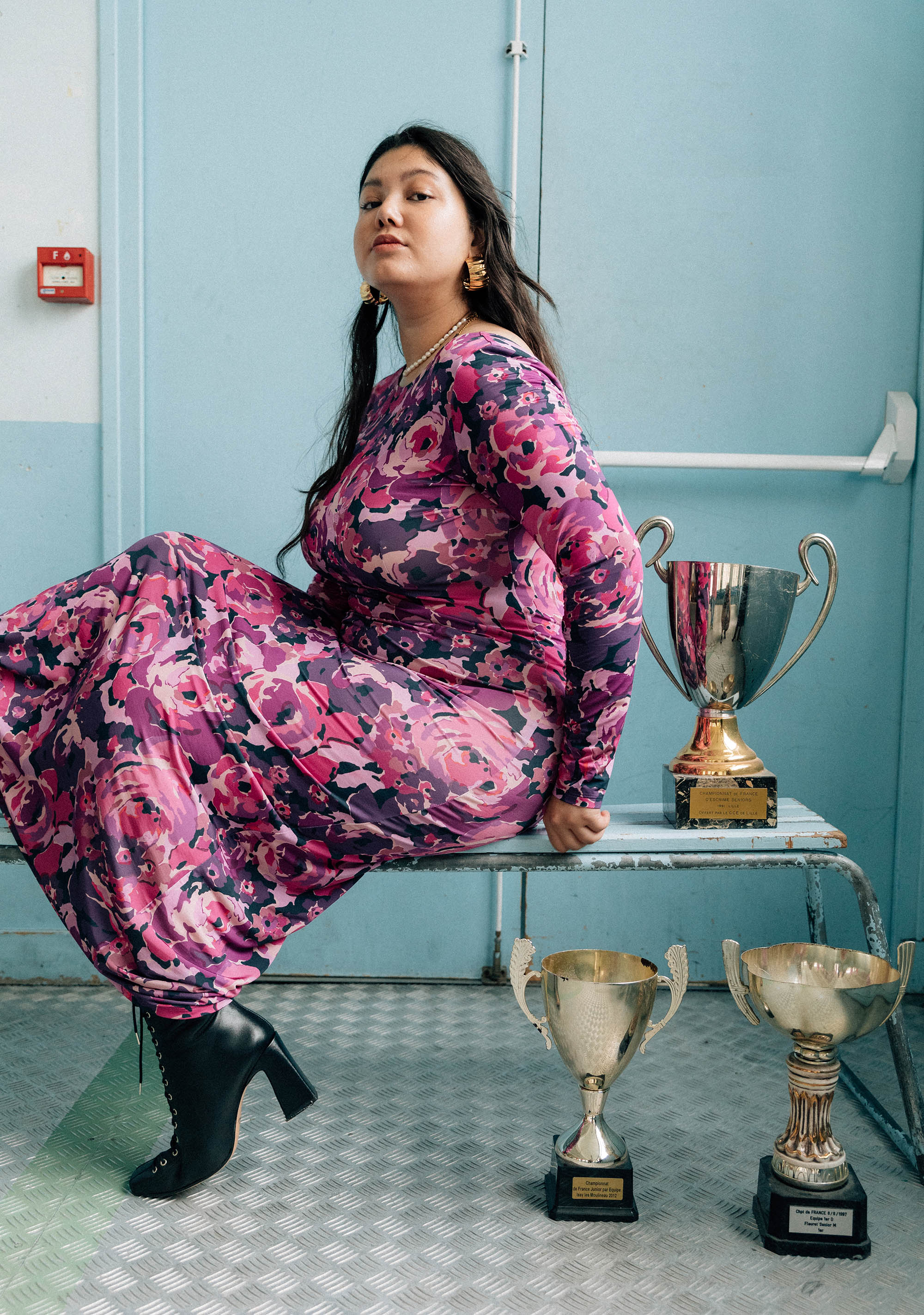 ROBE MADISON PURPLE FLOWERS - Image 4