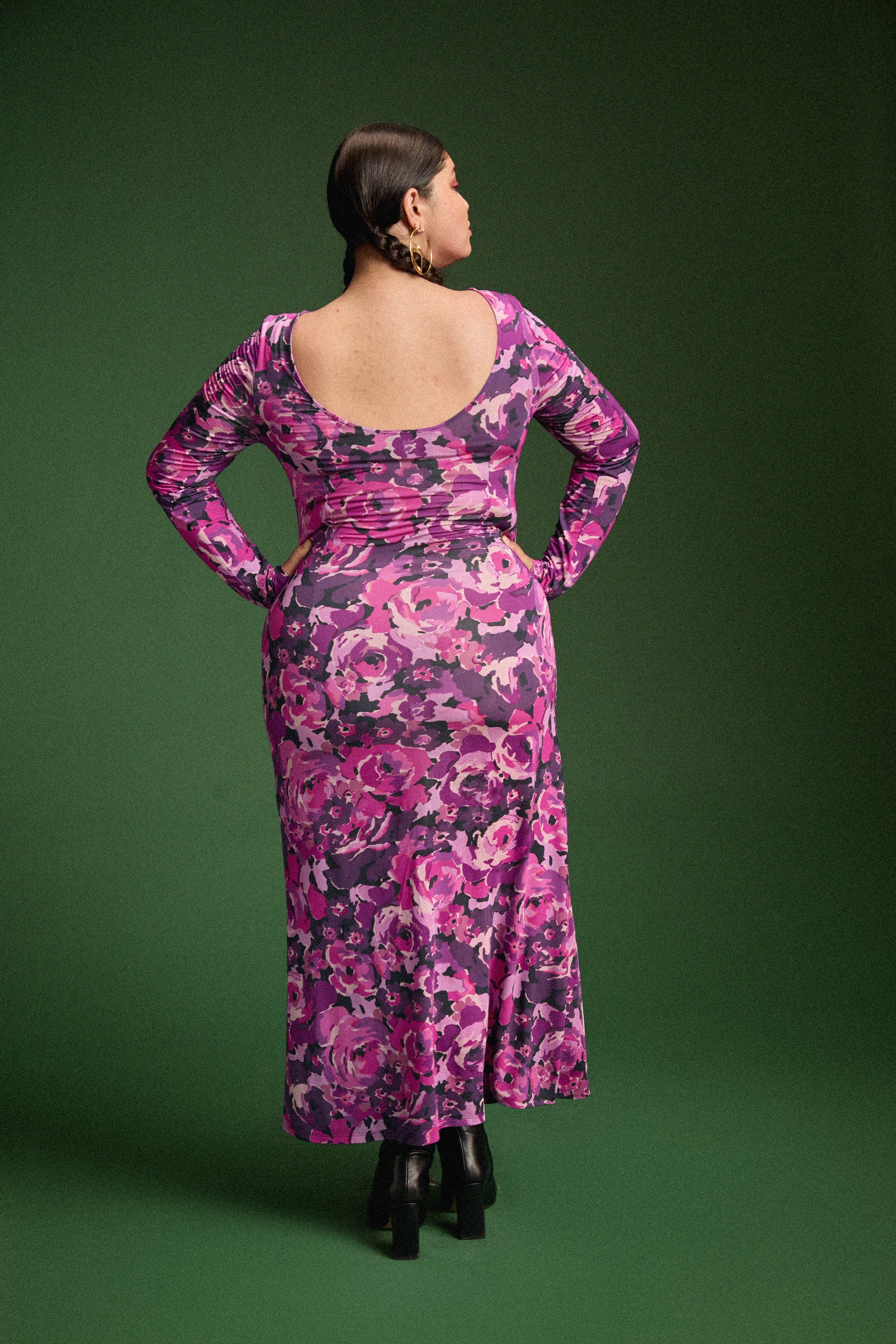 ROBE MADISON PURPLE FLOWERS - Image 8