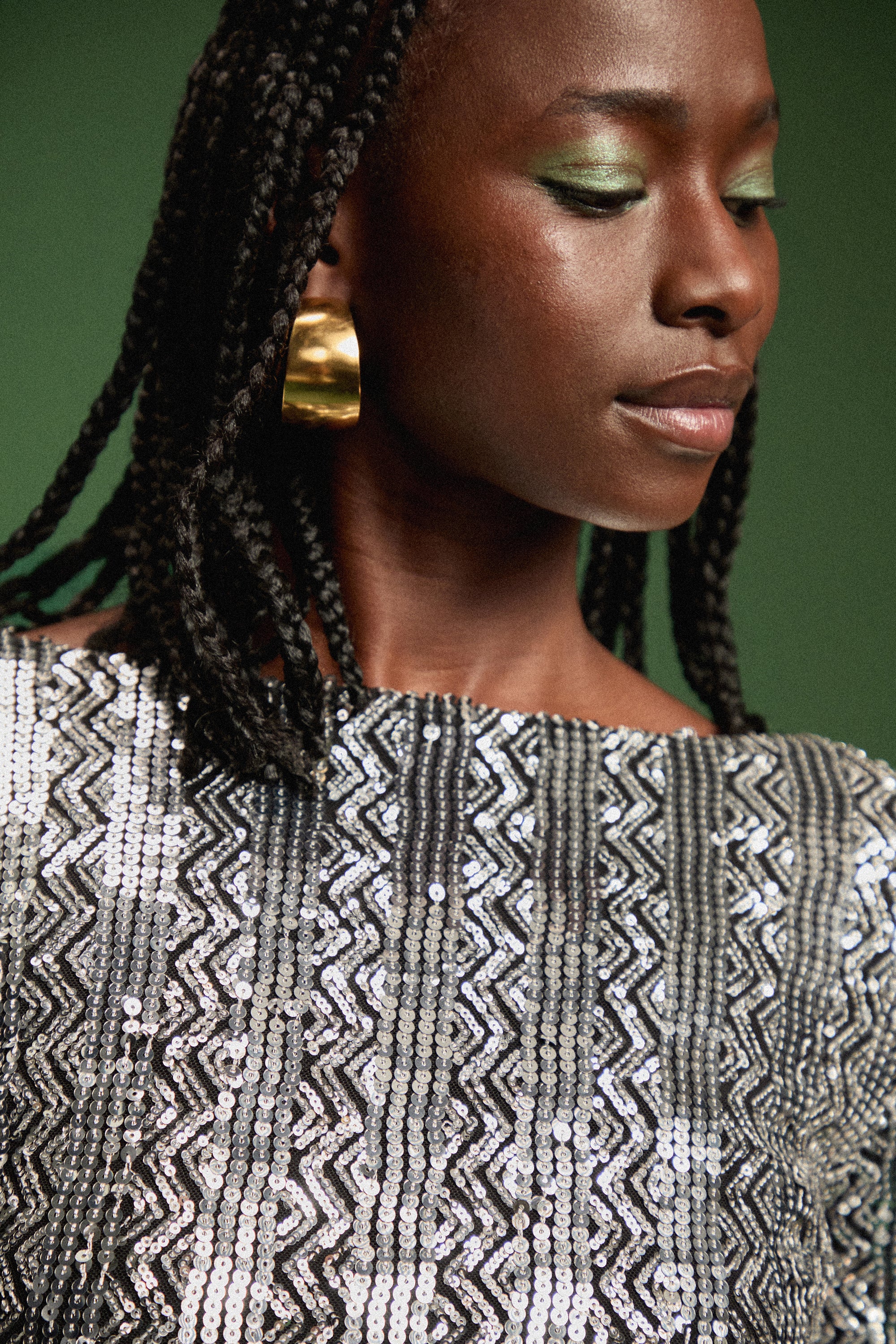 ROBE MADISON SEQUINS ARGENTE - Image 3