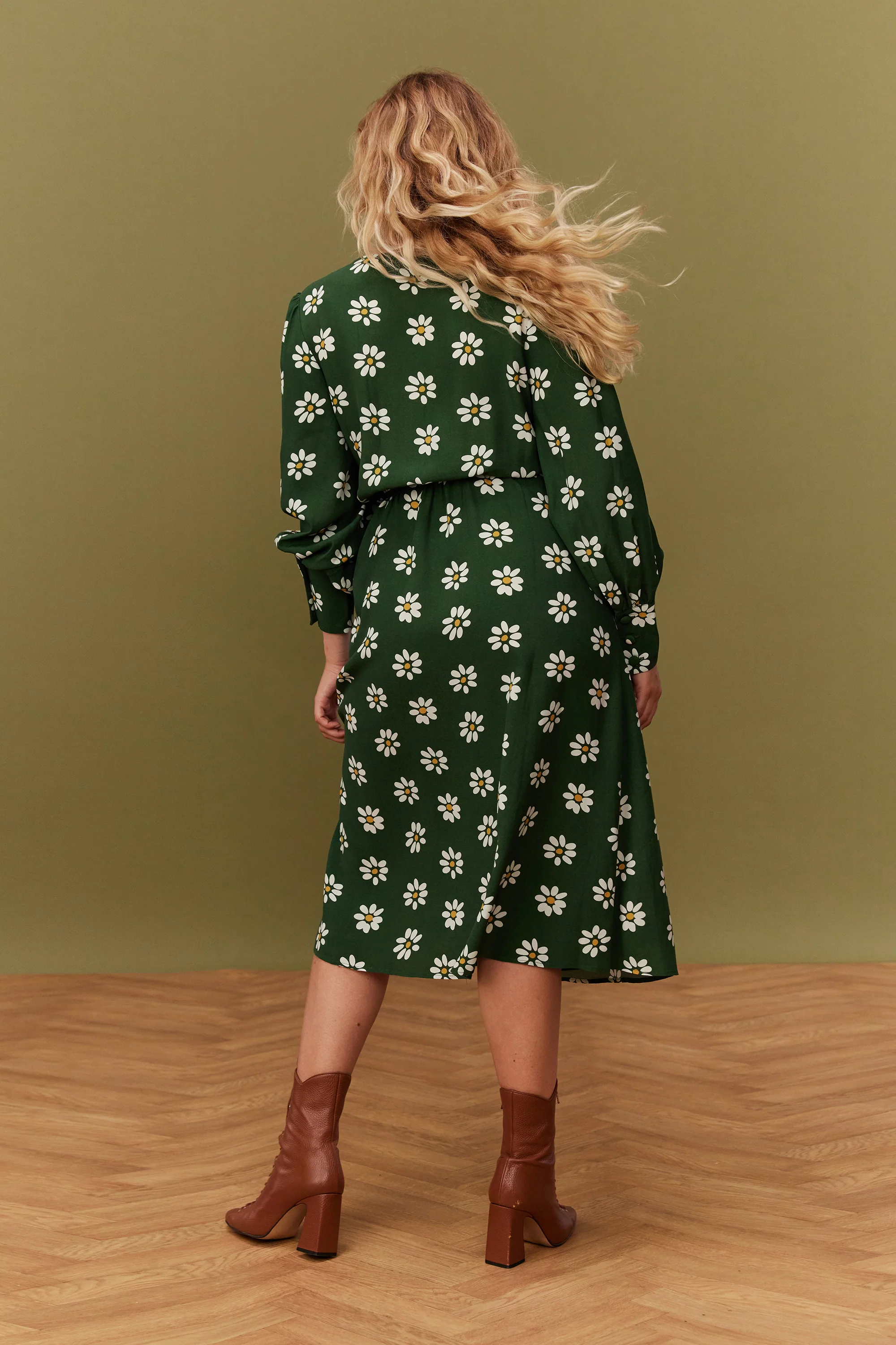ROBE MARLA GREEN DAISY - Image 4