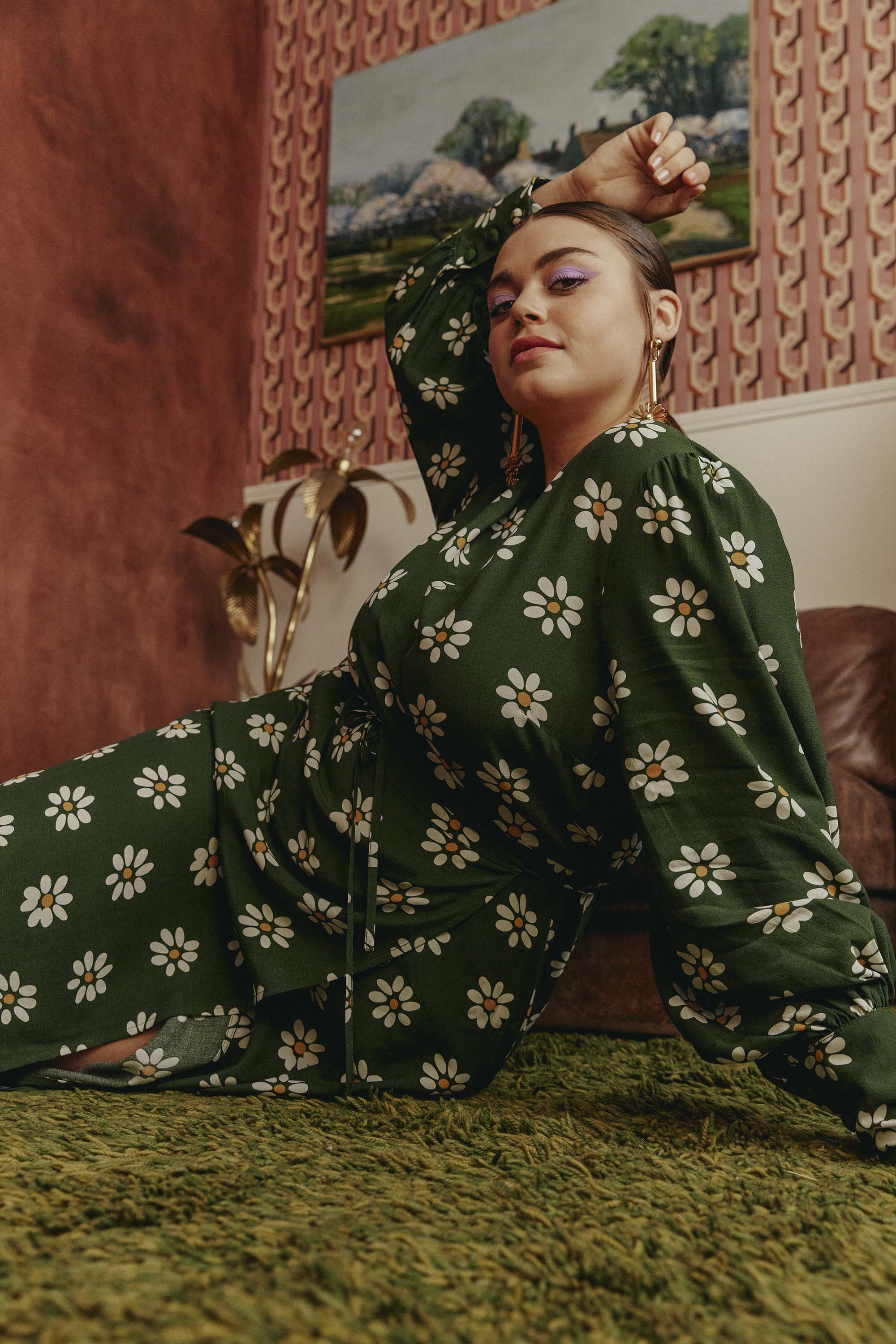 ROBE MARLA GREEN DAISY - Image 5