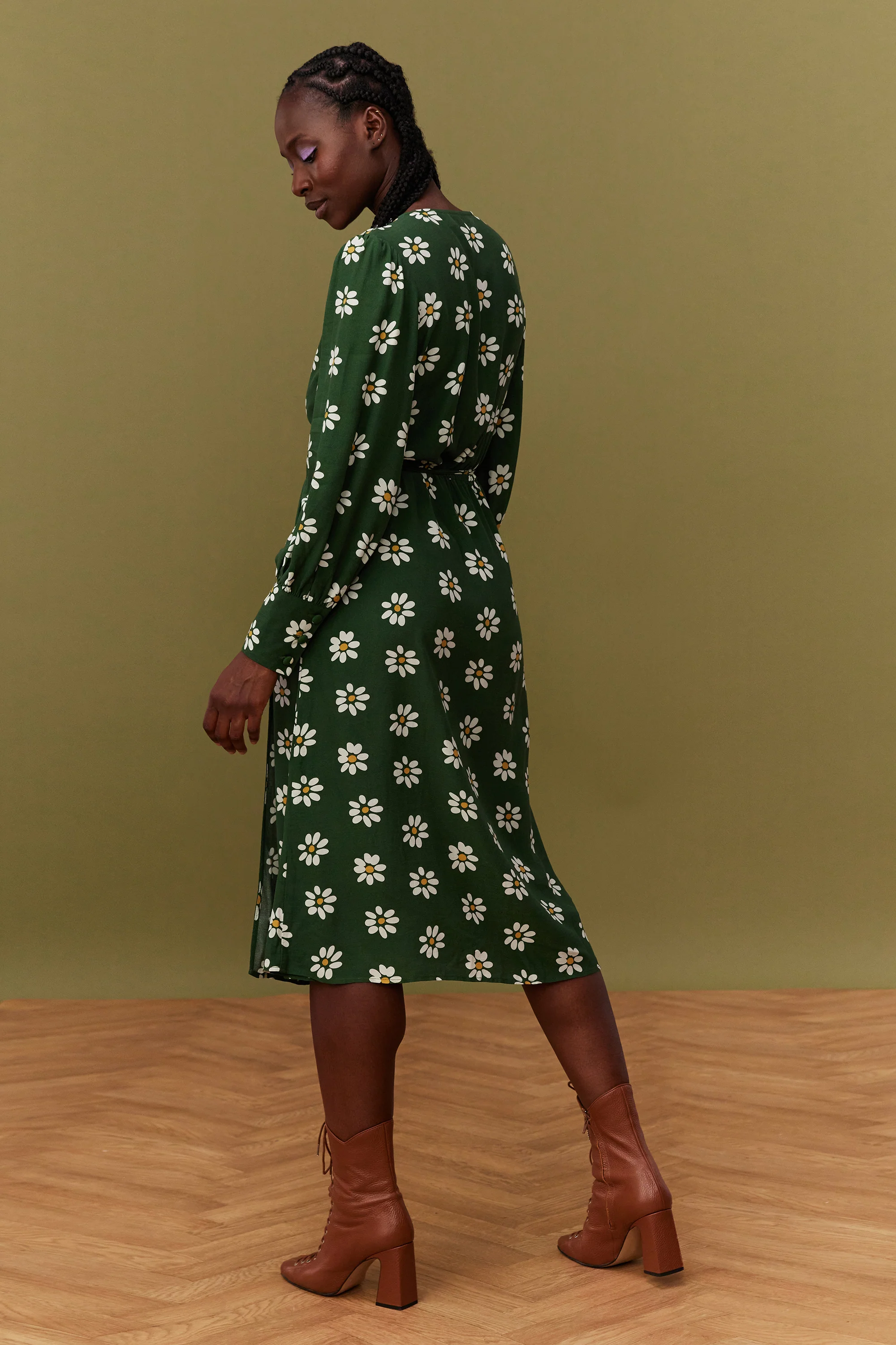 ROBE MARLA GREEN DAISY - Image 8