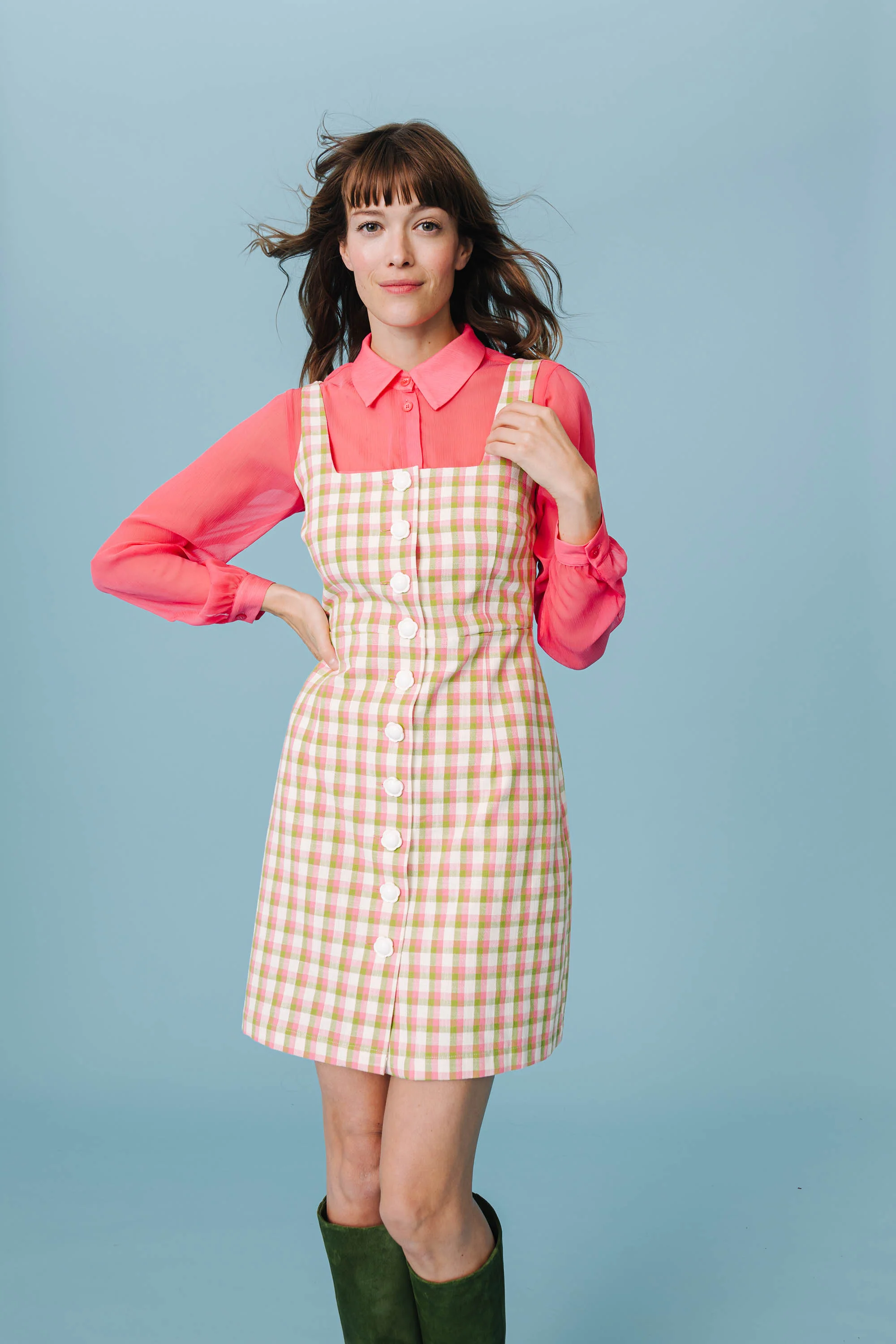 ROBE NELLY VICHY JARDIN ANGLAIS - Image 3