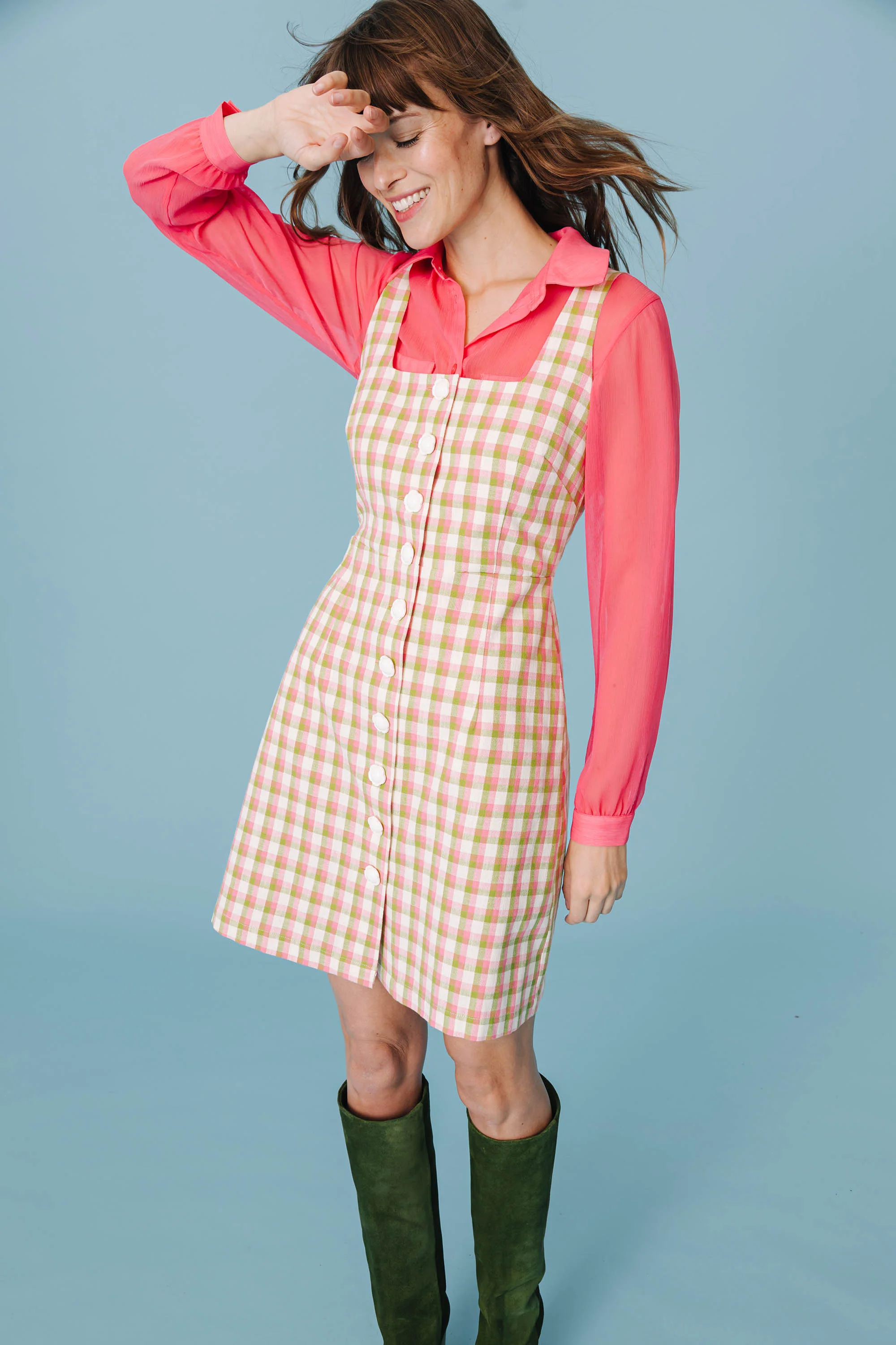 ROBE NELLY VICHY JARDIN ANGLAIS - Image 4