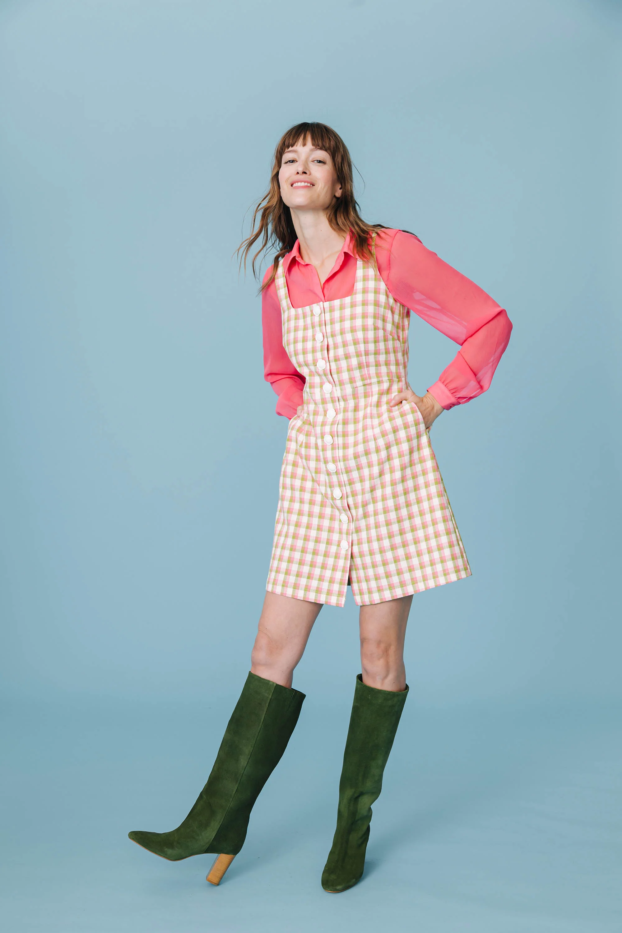 ROBE NELLY VICHY JARDIN ANGLAIS - Image 5