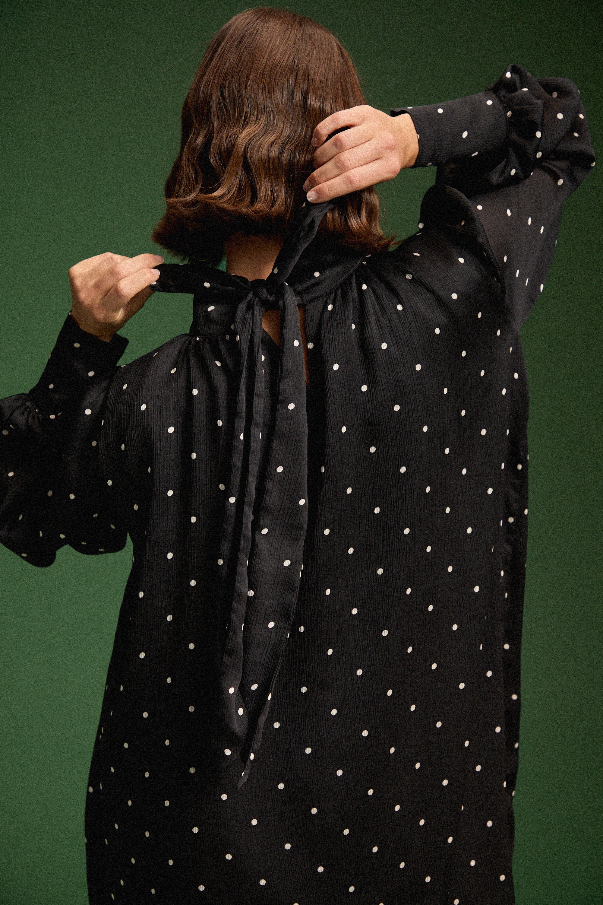 ROBE ROMINA BLACK POLKA - Image 9
