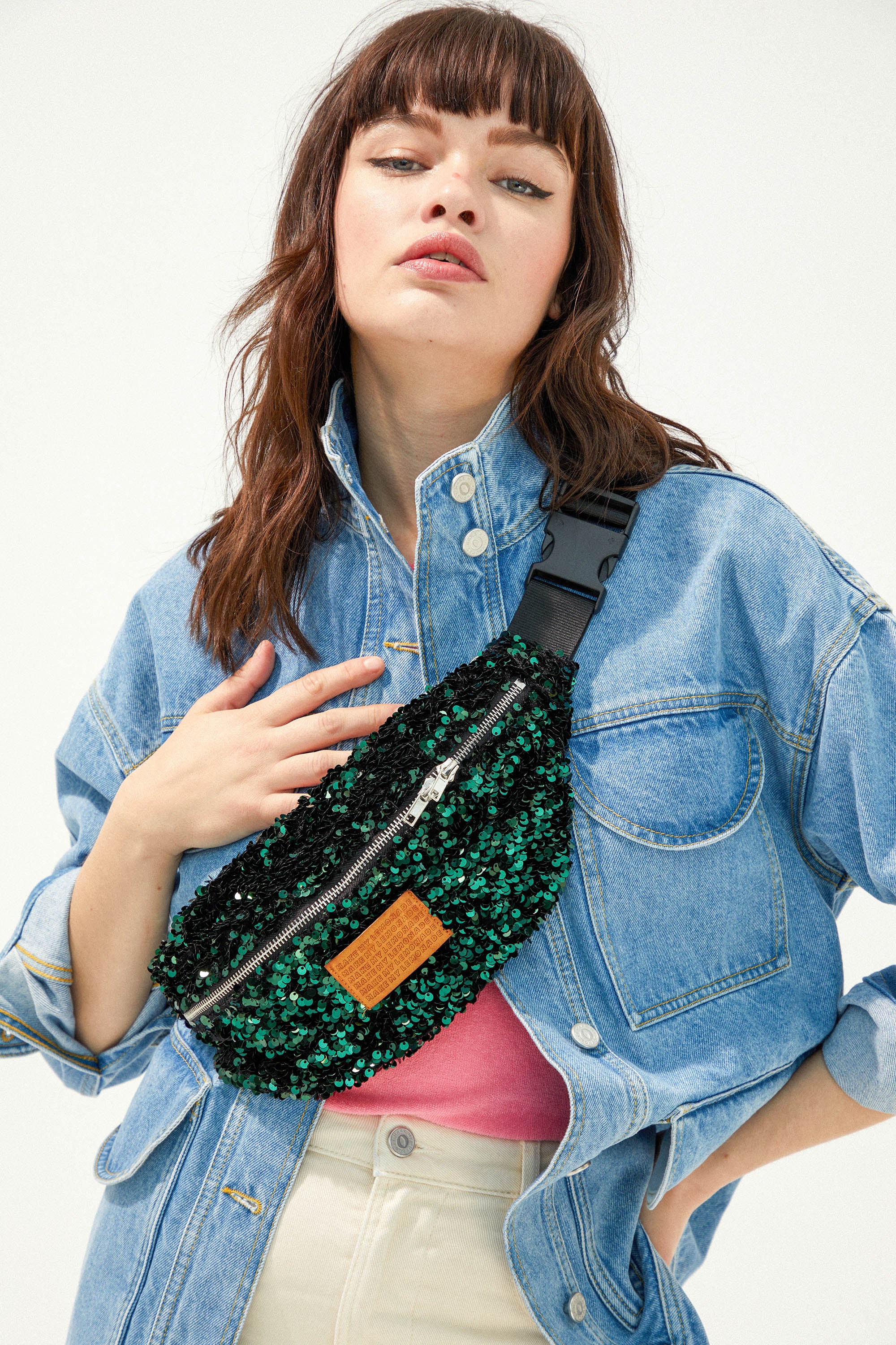 SAC BANANITA SEQUINS VERTS - Image 4